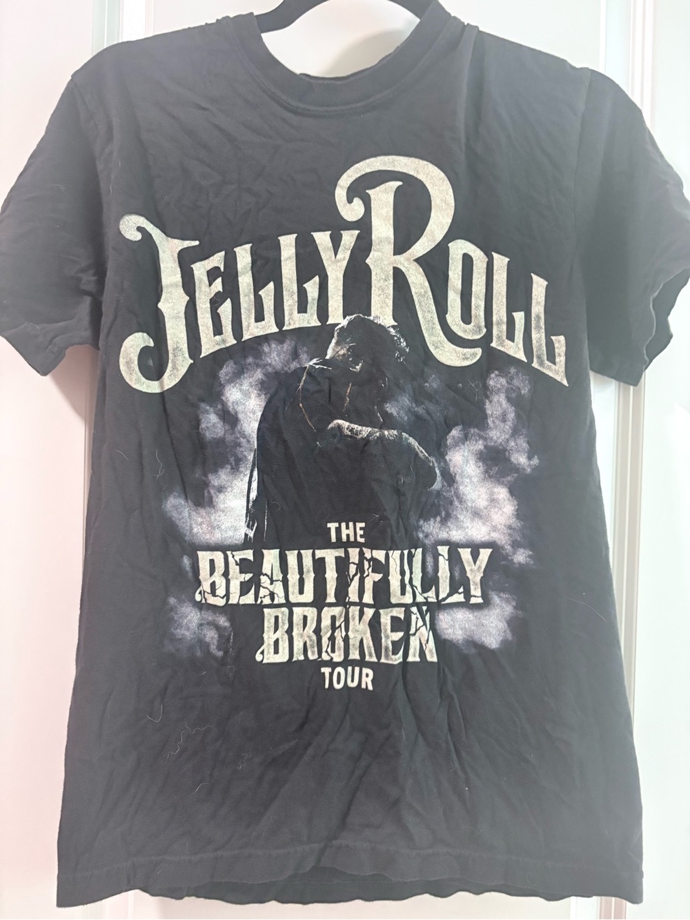 Comfort Colors Black Graphic Tee with White Tag